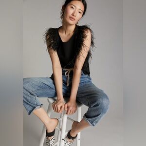 Eva Franco Romana Feathered Tank